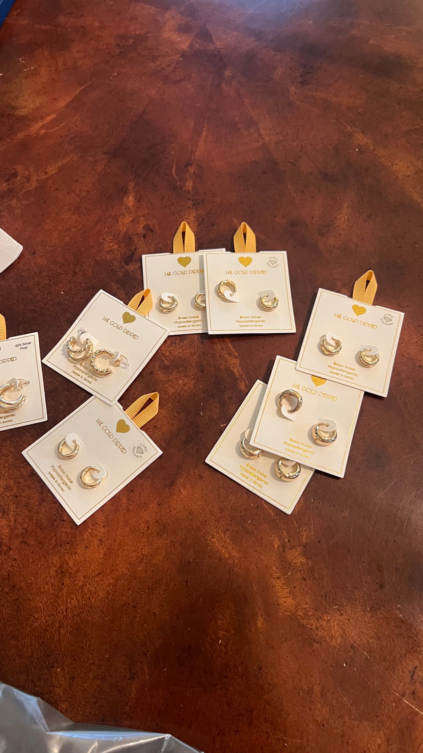 Gold dipped earrings