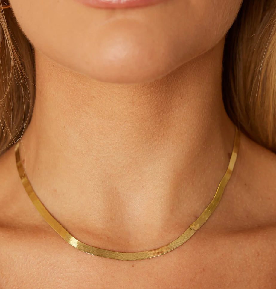 Gold dipped S link necklace