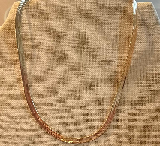 Gold dipped S link necklace