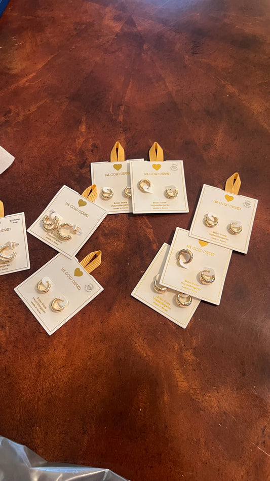 Gold dipped earrings
